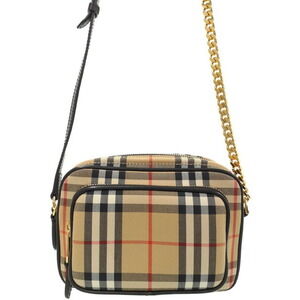 Burberry Check Camera Bag Chain Shoulder